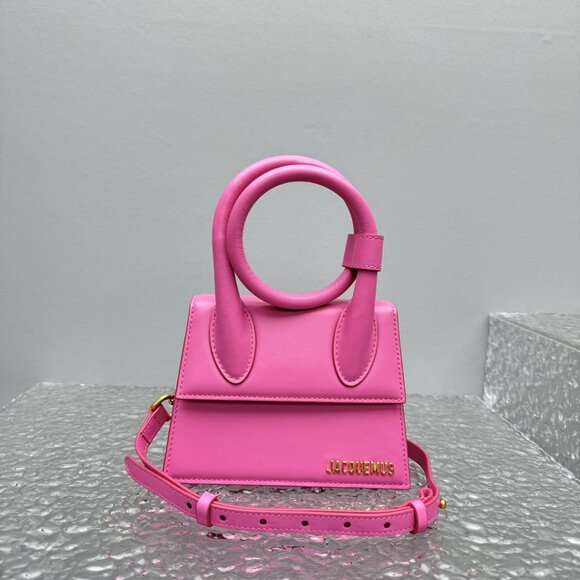 Jacquemus Pink Coiled handbag Le Chiquito Noeud - Picture 2 of 11